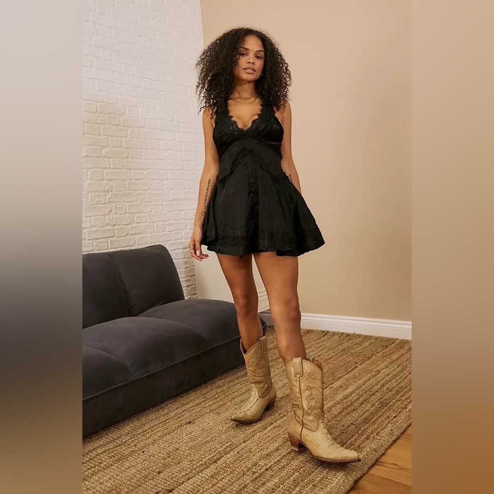 Black Lace Urban Outfitters Mini Dress